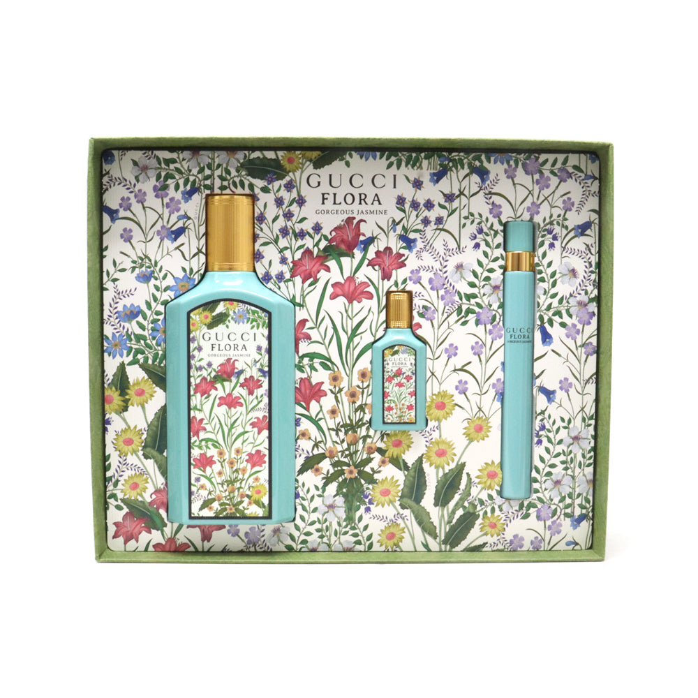 Gucci Flora Gorgeous Jasmine EDP 100ml Set - Image 3