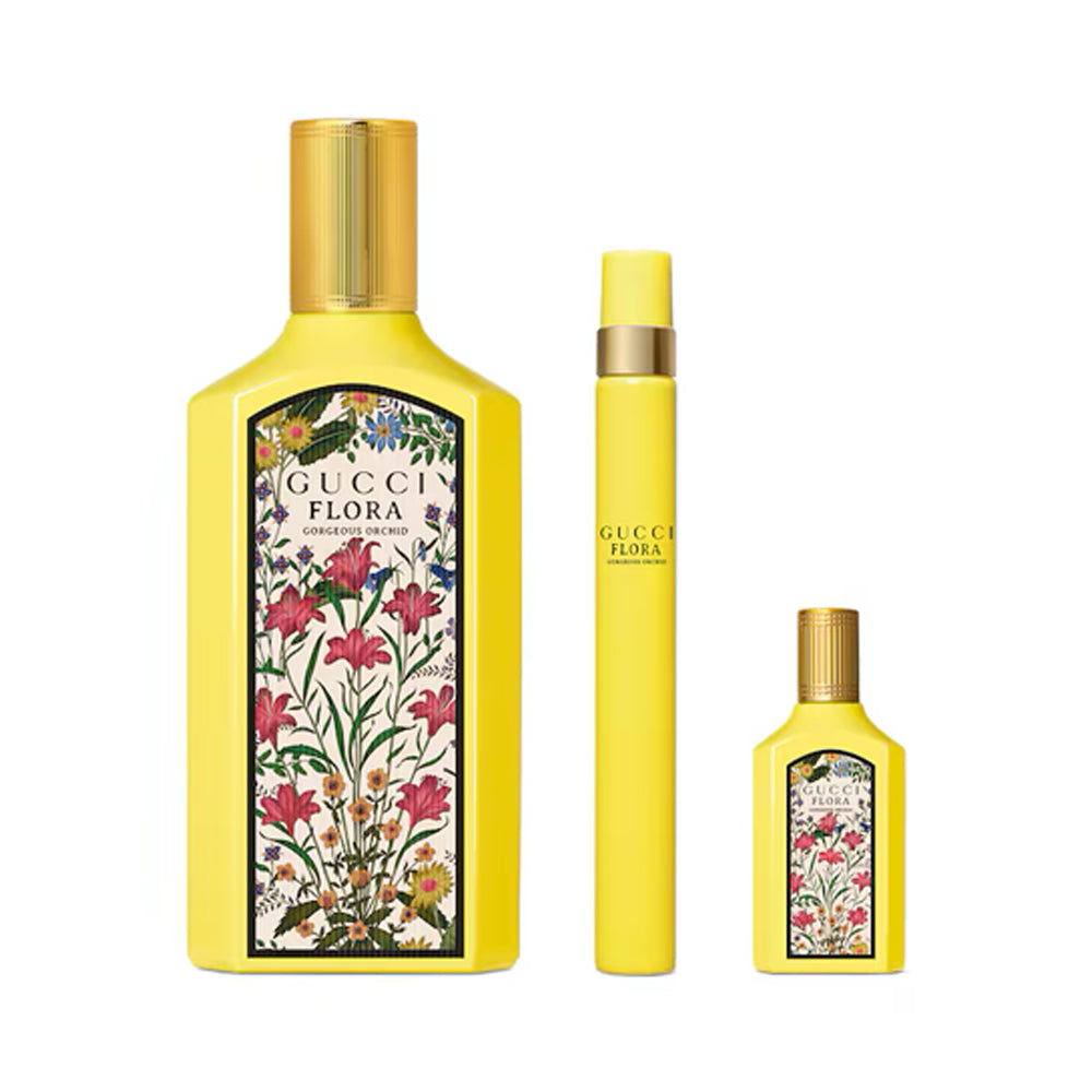 Gucci Flora Gorgeous Orchid EDP for Women 100ml Set - Image 2
