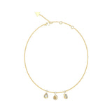 Guess 4G Light Gold Charm Crystal Necklace For Women JUBN05240JWYGT/U