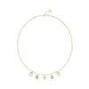 Guess 4G Light Gold Zirconia Necklace For Women JUBN05238JWYGT/U