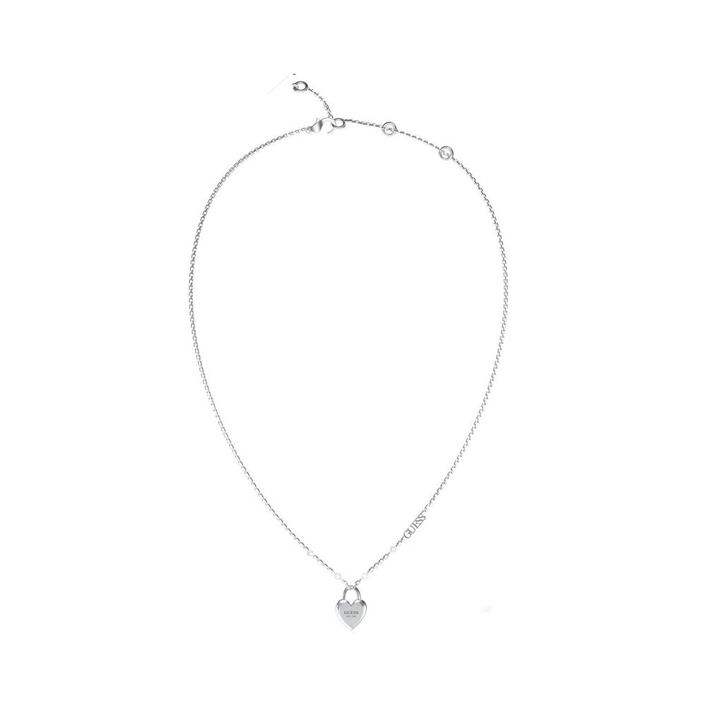Guess All You Need Is Love Silver Necklace For Women JUBN04210JWRHT/U