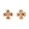 Guess Amazing Blossom Gold Embellished Stud Earrings JUBE03059JWYGPKT/U