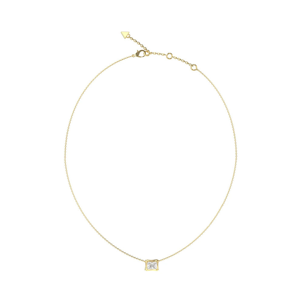 Guess Bamboo Gold Crystal Necklace For Women JUBN05170JWYGT/U