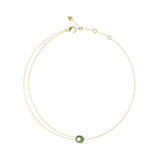 Guess Blooming Summer Gold Green Crystal Necklace For Women JUBN05226JWYGGNT/U