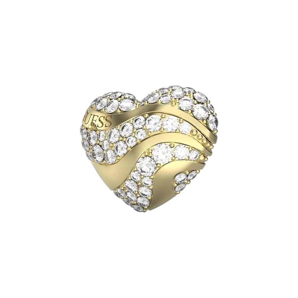 Guess Gold Cubic Zirconia Stud Earrings JUBE04504JWYGT/U - Image 2