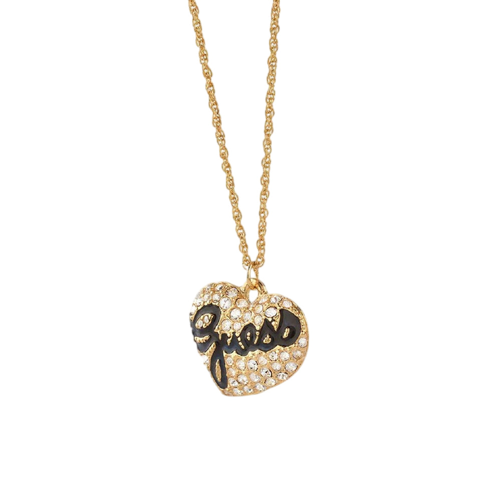Guess Gold-Tone Crystal Stainless Steel Necklace - JUBN04690JWYGT/U - Image 2