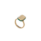 Guess Hashtag Logo Gold Emerald Crystal Ring For Women JUBR04259JWYGEM56 - image 2