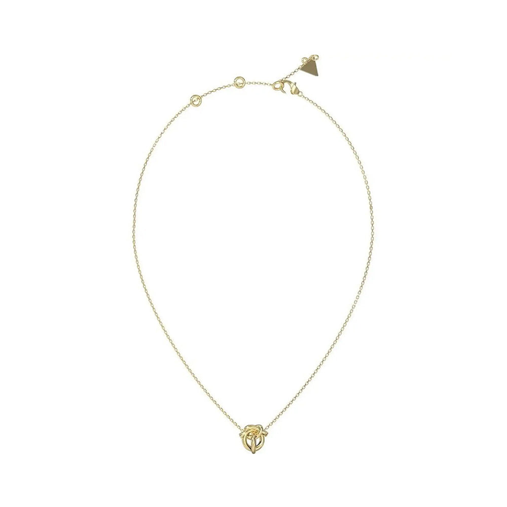 Guess Hold Me Tight Gold Knot Necklace For Women JUBN05488JWYGT/U