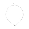 Guess In My Heart Silver Steel Zirconia Necklace - JUBN04501JWRHT/U