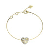 Guess In My Heart Women's Gold Stainless Steel Bracelet JUBB04502JWYGS