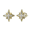 Guess In The Sky Gold Star Stud Earrings JUBE03331JWYGT/U