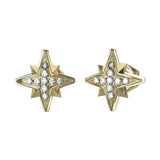 Guess In The Sky Gold Star Stud Earrings JUBE03331JWYGT/U