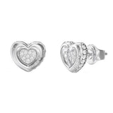 Guess L.O.V.E. Silver Earrings For Women JUBE05466JWRHT/U