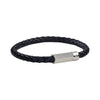 Guess Leather Round Screw Jack Men's Blue Bracelet JUXB03240JWSTJBS