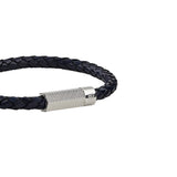 Guess Leather Round Screw Jack Men's Blue Bracelet JUXB03240JWSTJBS - Image 3