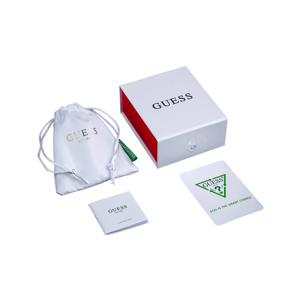 Guess M'Ama Non M'Ama Gold Heart Stud Earrings JUBE04669JWYGFCT/U - Image 3