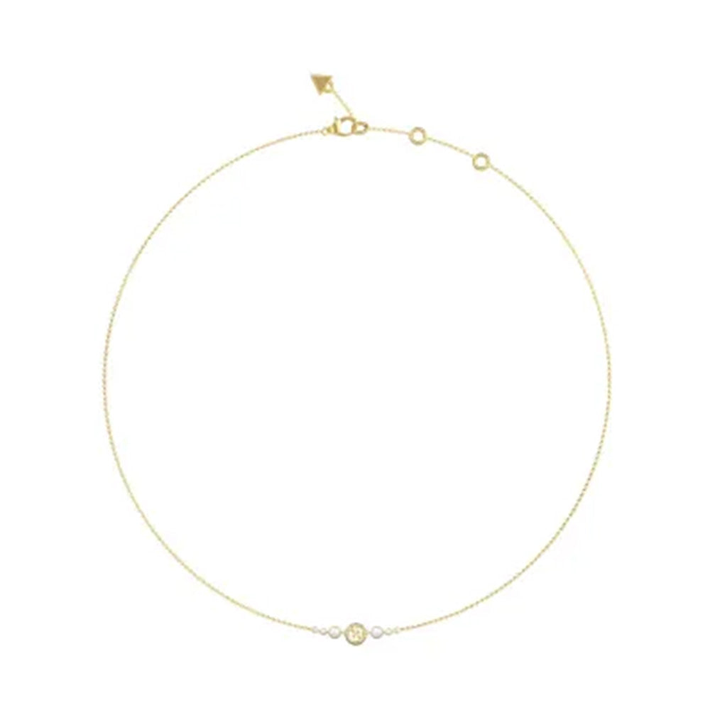 Guess Marciano Gold Stainless Steel Necklace For Women JUBN05519JWYGT/U