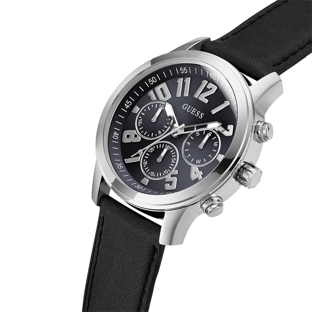 Guess Mens Black Silver Tone Multi-function Watch GW0709G1 - image 2