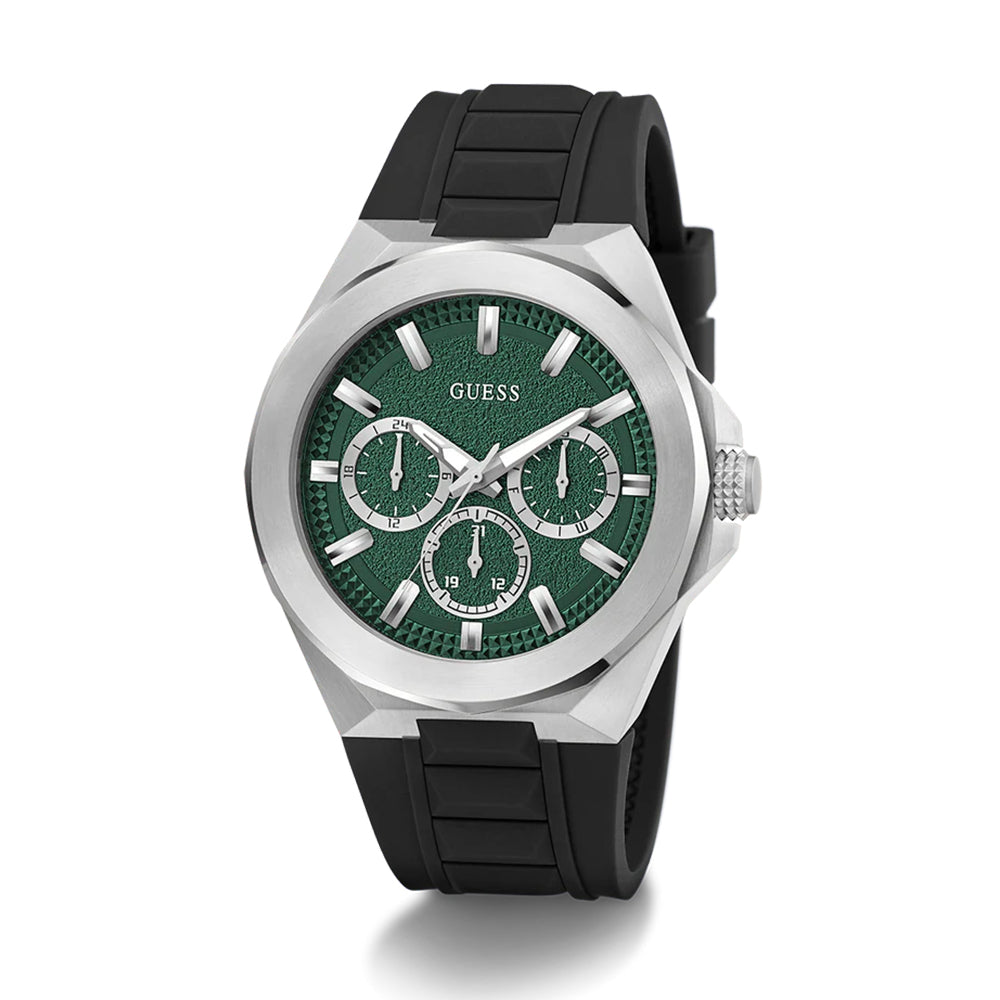 Guess Mens Black Silver Tone Multi-function Watch GW0799G3 - image 3