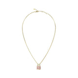Guess My Secret Gold Rose Padlock Crystal Necklace For Women JUBN05411JWYGRST/U