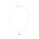 Guess My Secret Silver Zirconia Necklace For Women JUBN05417JWRHT/U