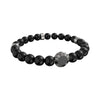 Guess Racer Tag Men's Silver & Black Stainless Steel Bracelet 180mm JUMB04049JWSTBKT-U