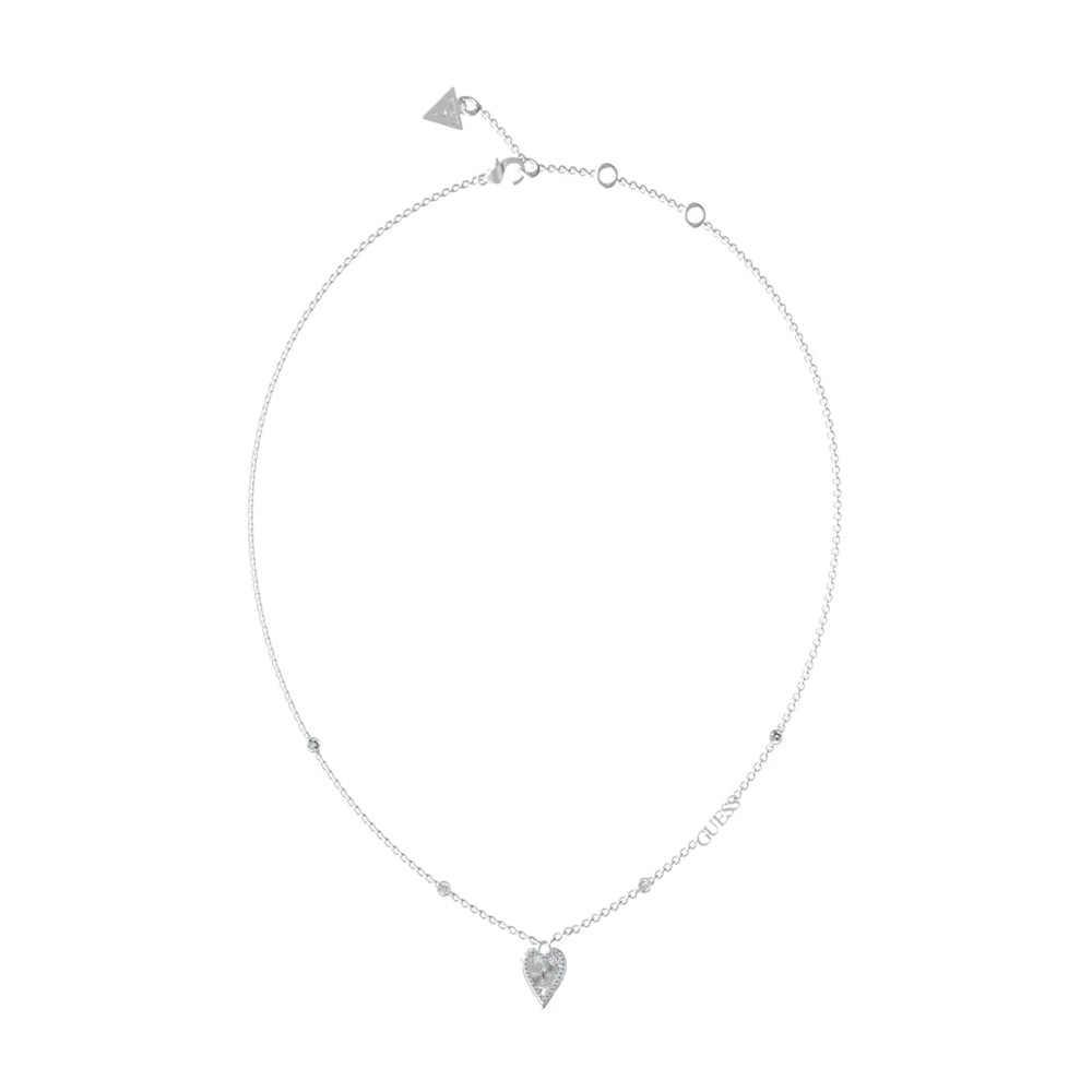 Guess Silver Necklace for Women JUBN03241JWRHT/U