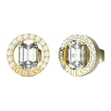 Guess Tiny Dancer Gold Cubic Zirconia Stud Earrings For Women JUBE04654JWYGT/U
