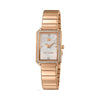 Guy Laroche Deborah Quartz White Rectangular Dial Rose Gold Tone Watch For Women GLWLG0001802