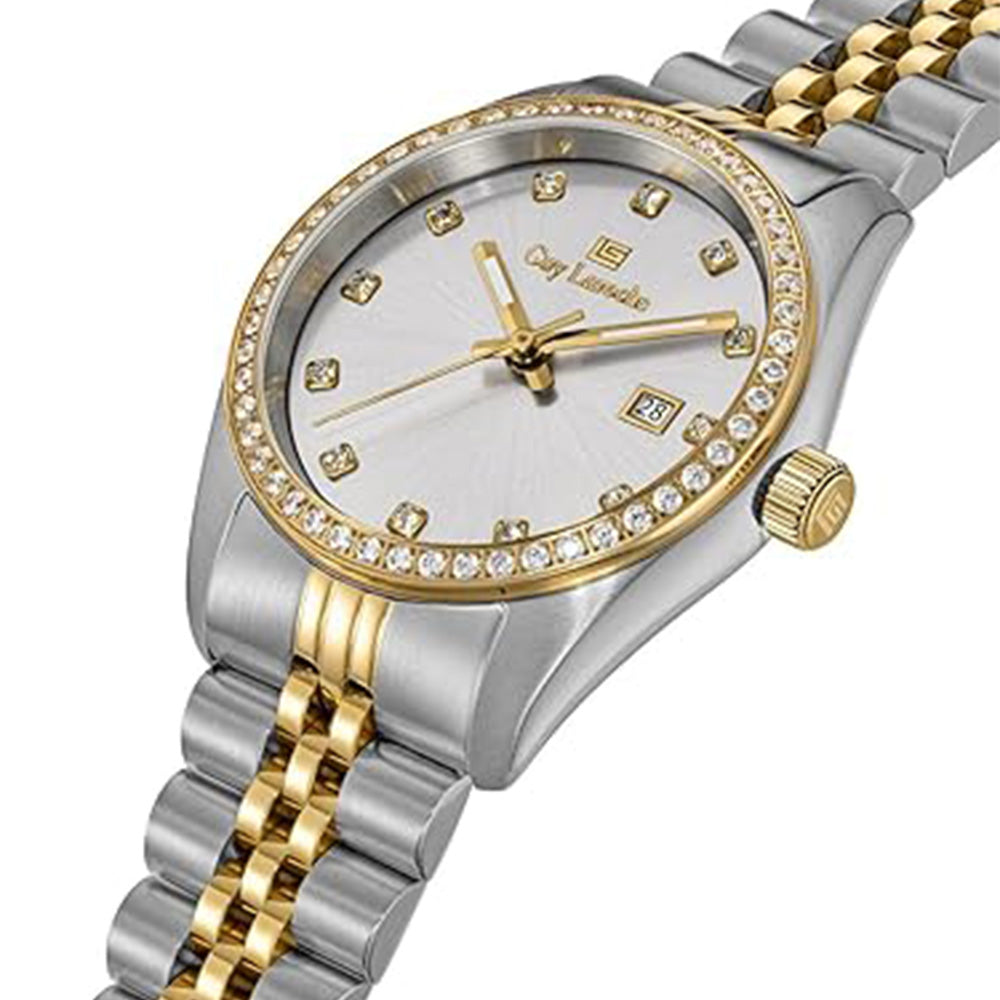 Guy Laroche Rosalie Quartz Silver Dial Gold Tone Watch For Women GLWLG0002808 - image 2