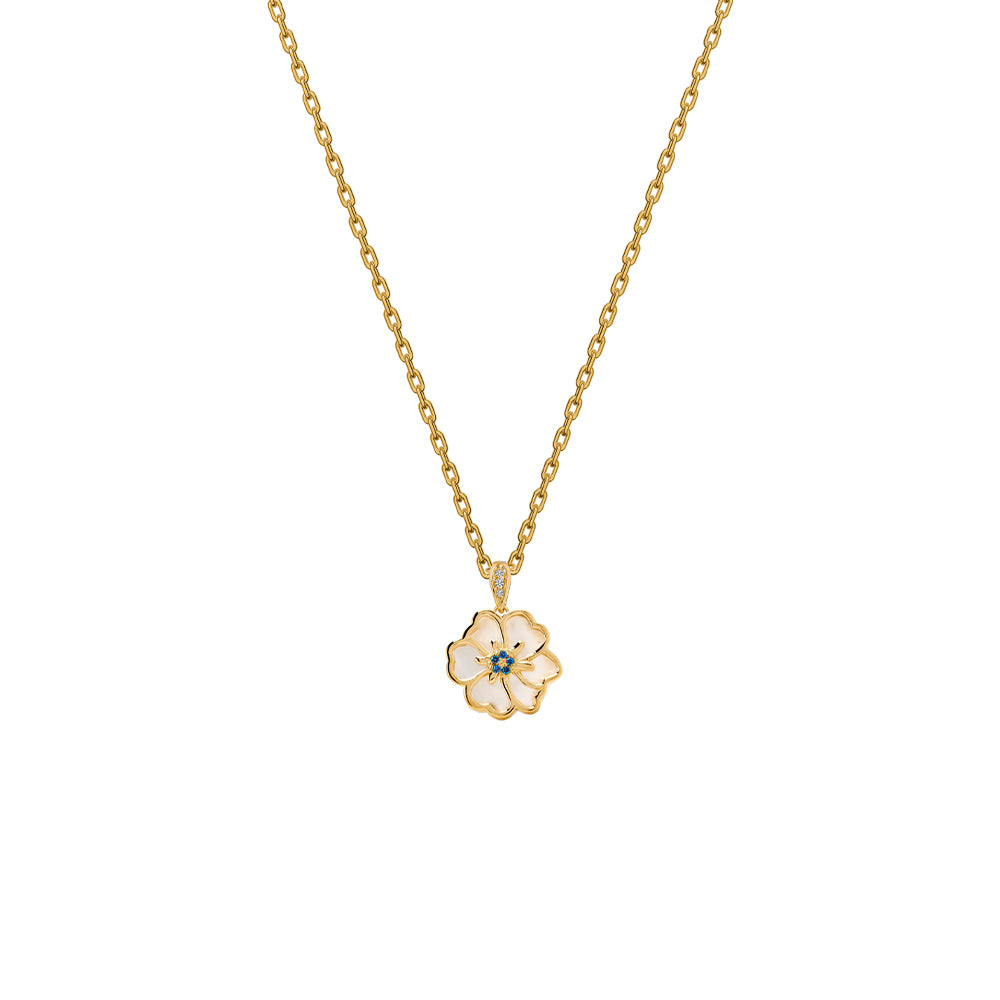 Juvenis Flower Design Pendant JLJ-CG21P0407S-BLU-SS-PND - image 6