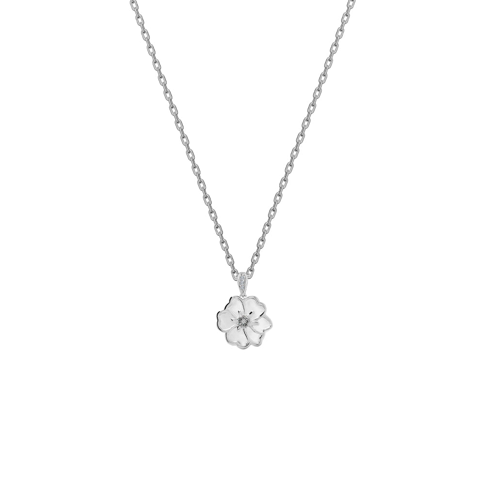 Juvenis Flower Design Pendant JLJ-CG21P0407S-BLU-SS-PND - image 5