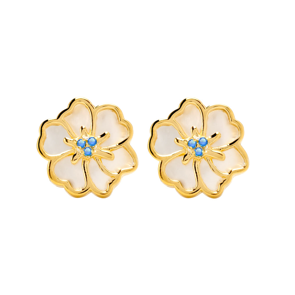 Juvenis Flower Earrings JLJ-CG21E0408S-BLU-SS-ER - image 11