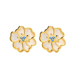 Juvenis Flower Earrings JLJ-CG21E0408S-BLU-SS-ER - image 11