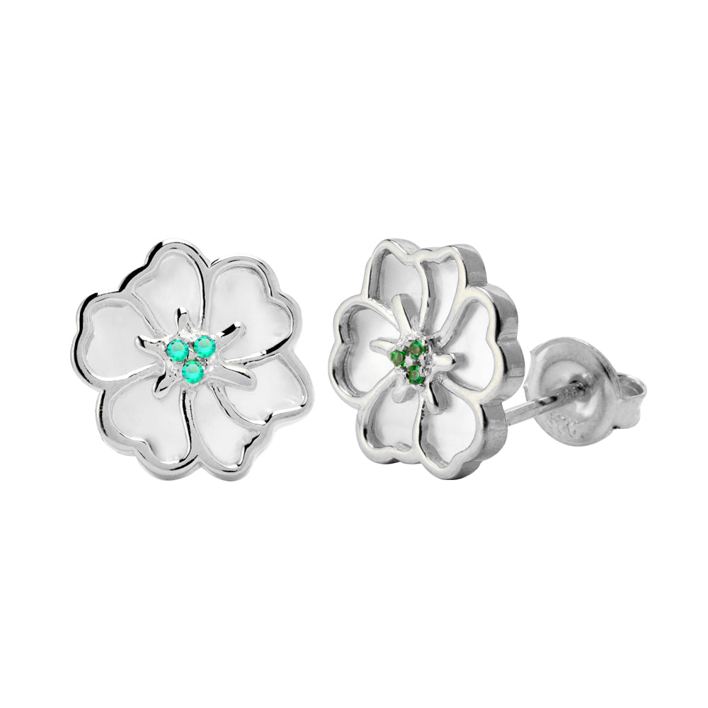 Juvenis Flower Earrings JLJ-CG21E0408S-BLU-SS-ER - image 6