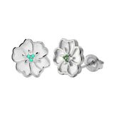 Juvenis Flower Earrings JLJ-CG21E0408S-BLU-SS-ER - image 6