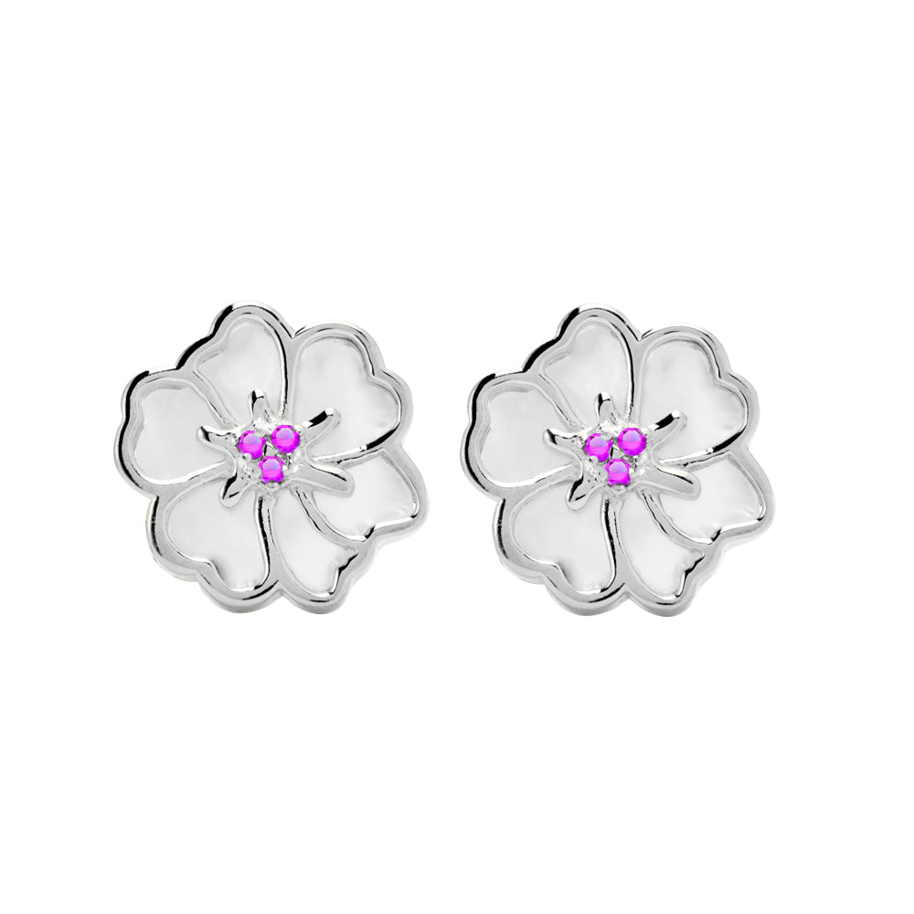 Juvenis Flower Earrings JLJ-CG21E0408S-BLU-SS-ER - image 7
