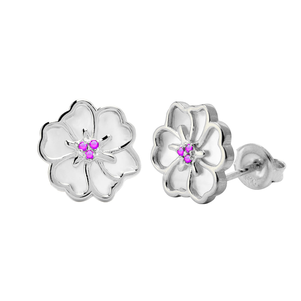 Juvenis Flower Earrings JLJ-CG21E0408S-BLU-SS-ER - image 8