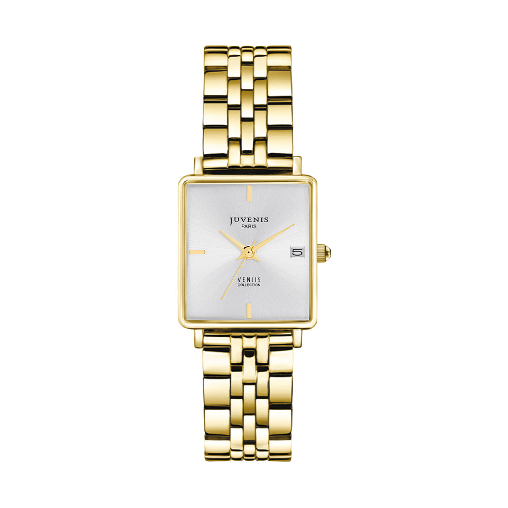 Juvenis Venjis Gold Sunray Square Watch JVB0066C - image 4