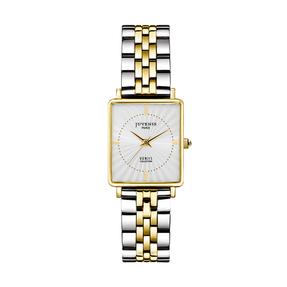 Juvenis Venjis Gold Steel Square Watch JVB0066P - image 3