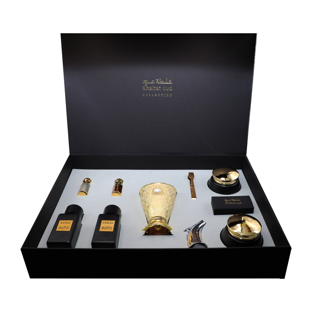 Khaltat Oud Collection 10pcs Gift Set - Image 2