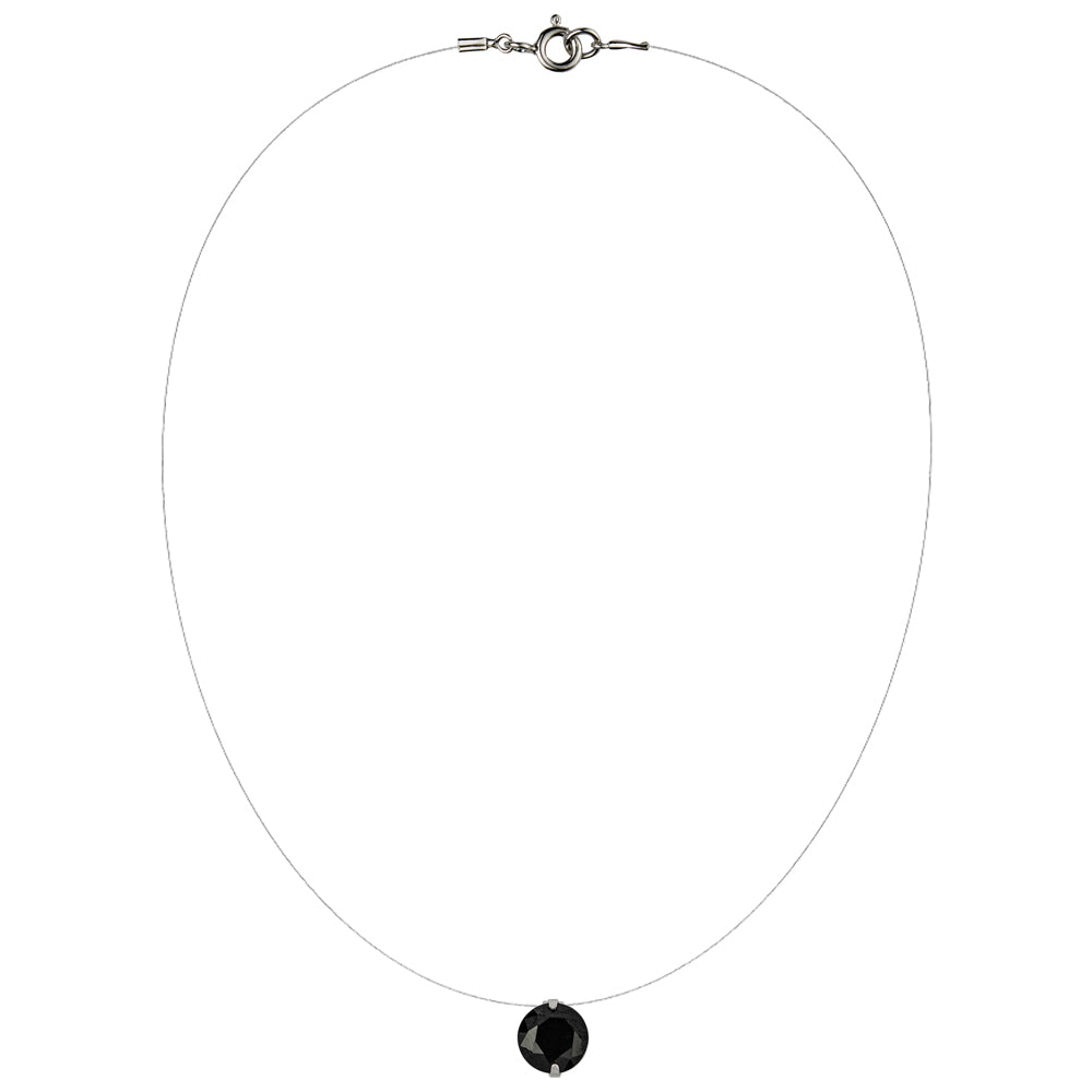 Lencia White Cubic Zirconia Crystal Necklace - image 9