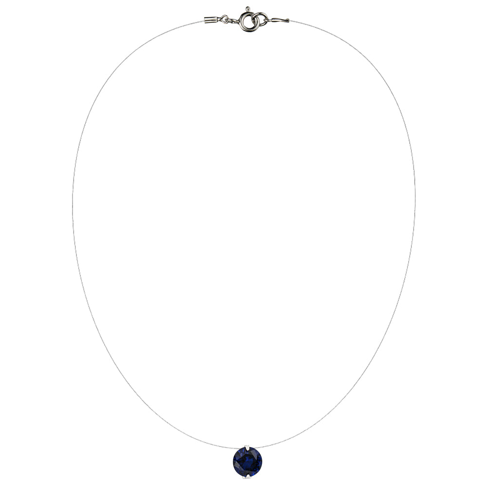 Lencia White Cubic Zirconia Crystal Necklace - image 3