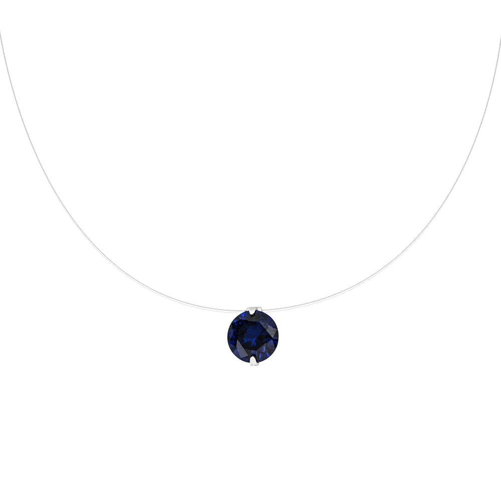 Lencia White Cubic Zirconia Crystal Necklace - image 4