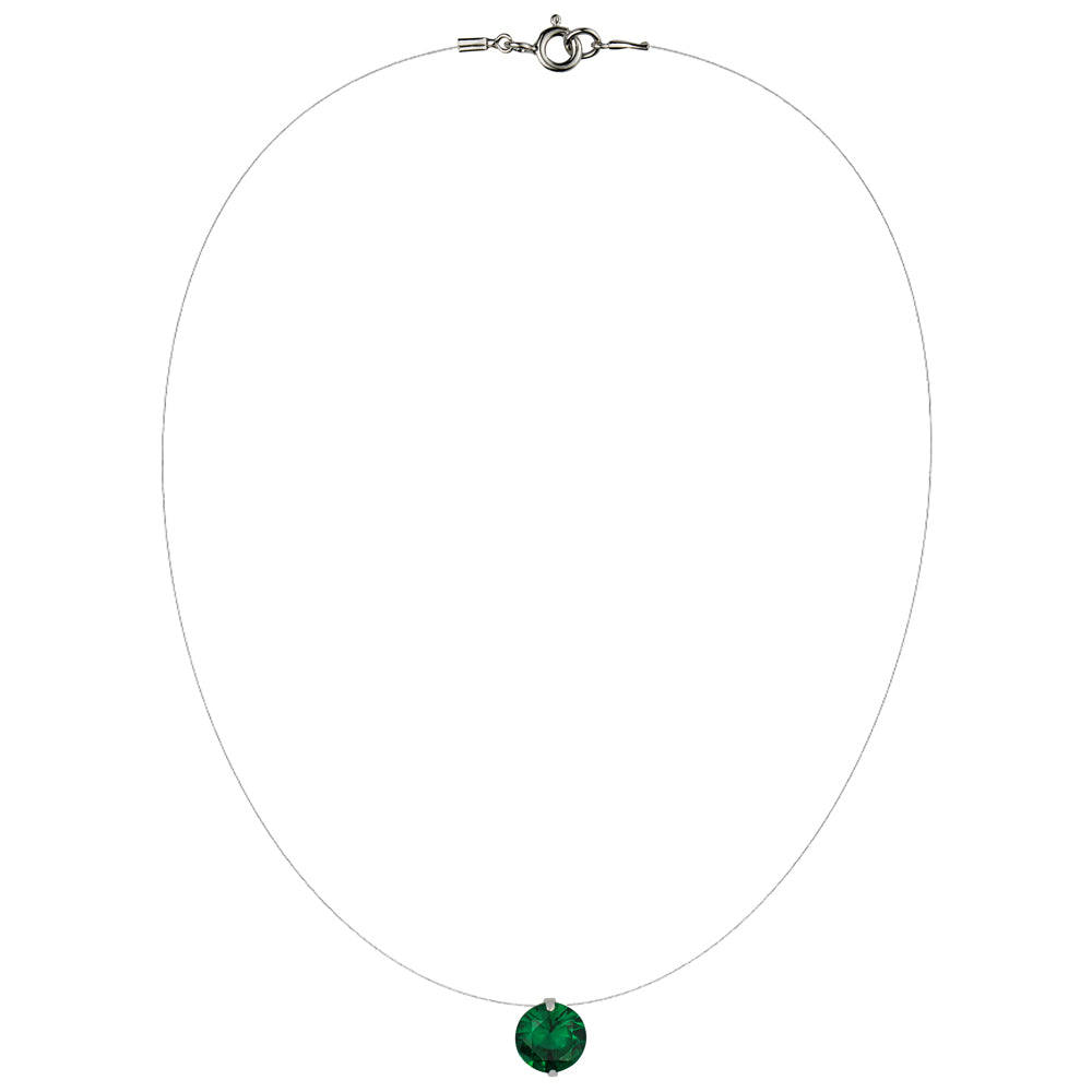 Lencia White Cubic Zirconia Crystal Necklace - image 5