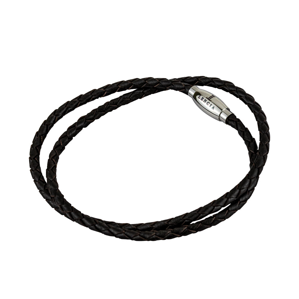 Lencia Men Black Bracelet-LMB-190902B