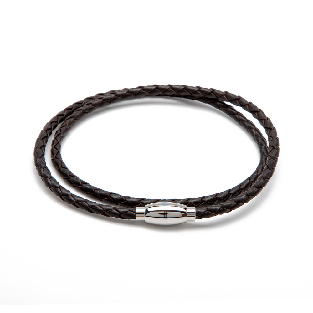 Lencia Men's Coffe Brown Bracelet LMB-190902B-BR