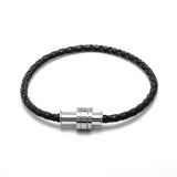 Lencia Men's Ebony Black Bracelet LMB-JMYLB117.MYI-B