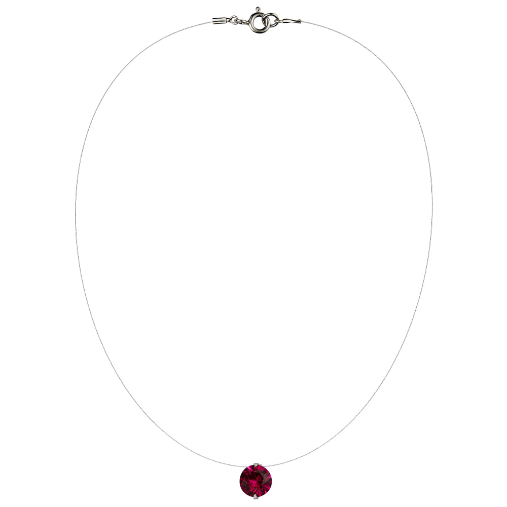 Lencia White Cubic Zirconia Crystal Necklace - image 7