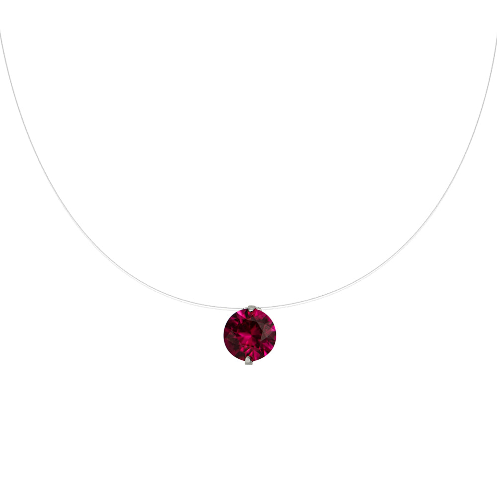 Lencia White Cubic Zirconia Crystal Necklace - image 8